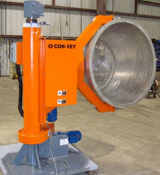 Con-Vey designed and manufactured automated articulating arm for agricultural seed processing